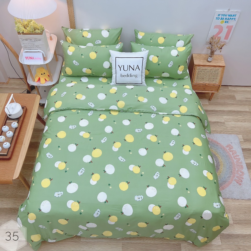 1.Bộ Chăn Ga Gối Cotton