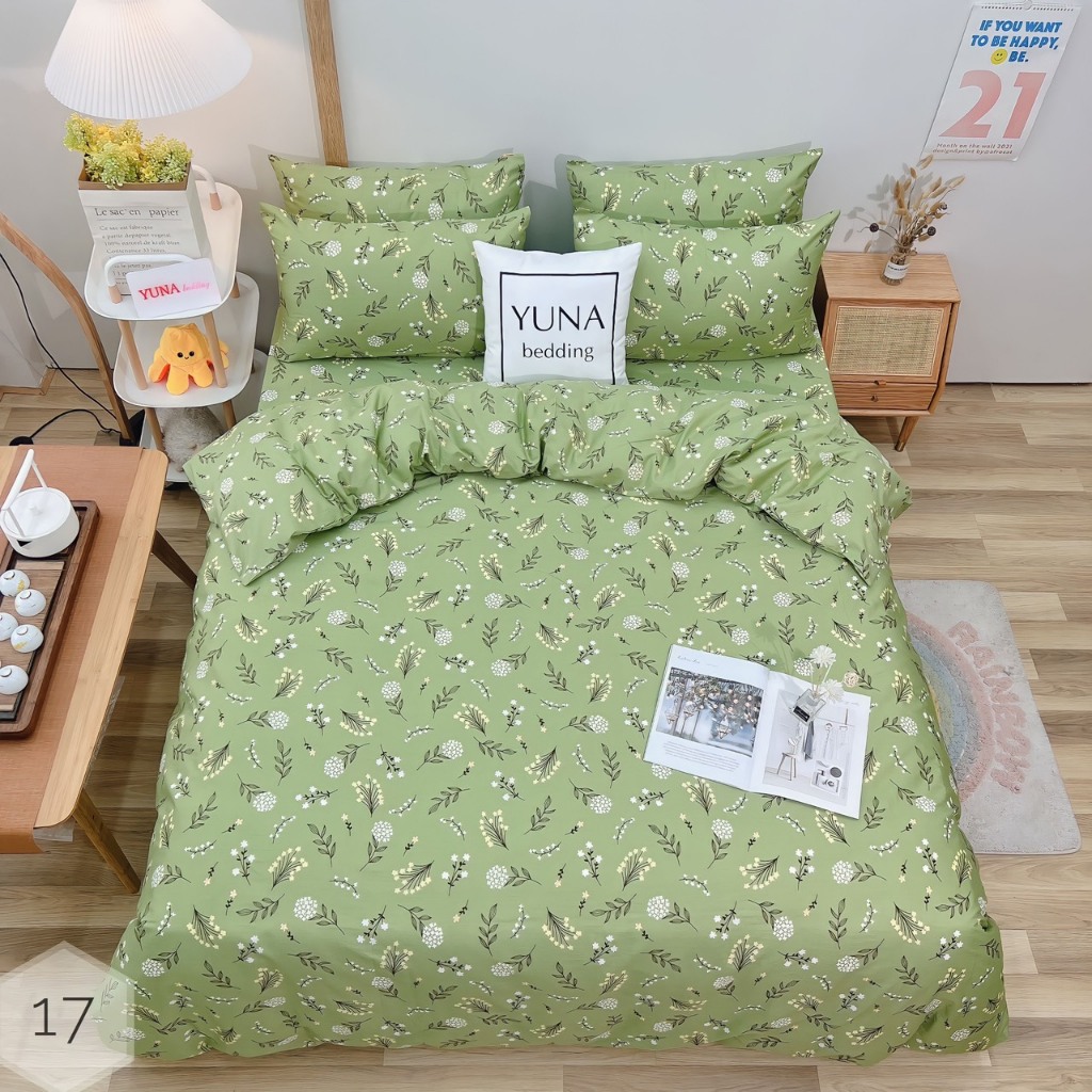 1.Bộ Chăn Ga Gối Cotton