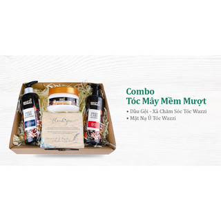 Combo Tóc Mây Mềm Mượt (Gội Xả Wazzi - Mặt Nạ Ủ Tóc)