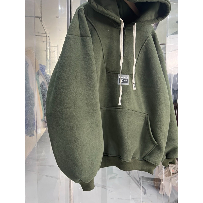 Áo nỉ hoodie lông cừu logo ACKM