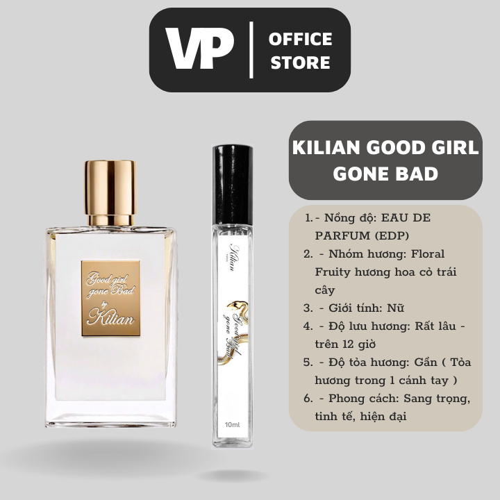 Nước Hoa Chiết Nữ Rắn Trắng Kilian Good Girl Gone Bad mùi hương quyền lực sang trọng cz.abc
