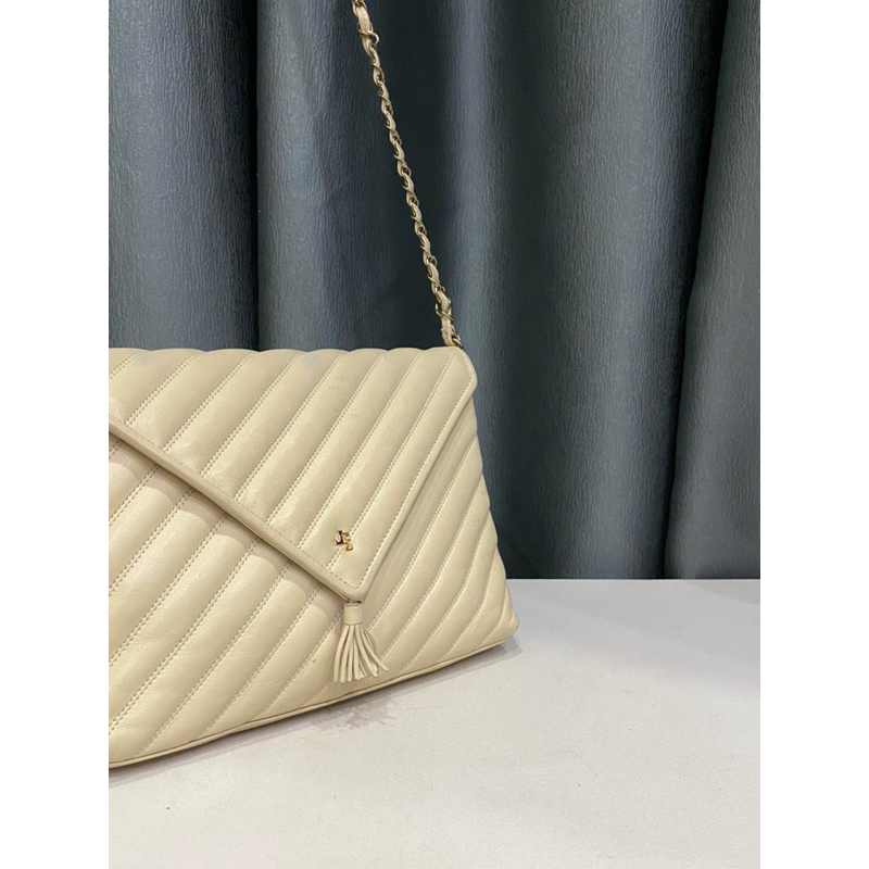 Túi si hiệu JANE SILTON của Nhật Bản form lá thư da thật