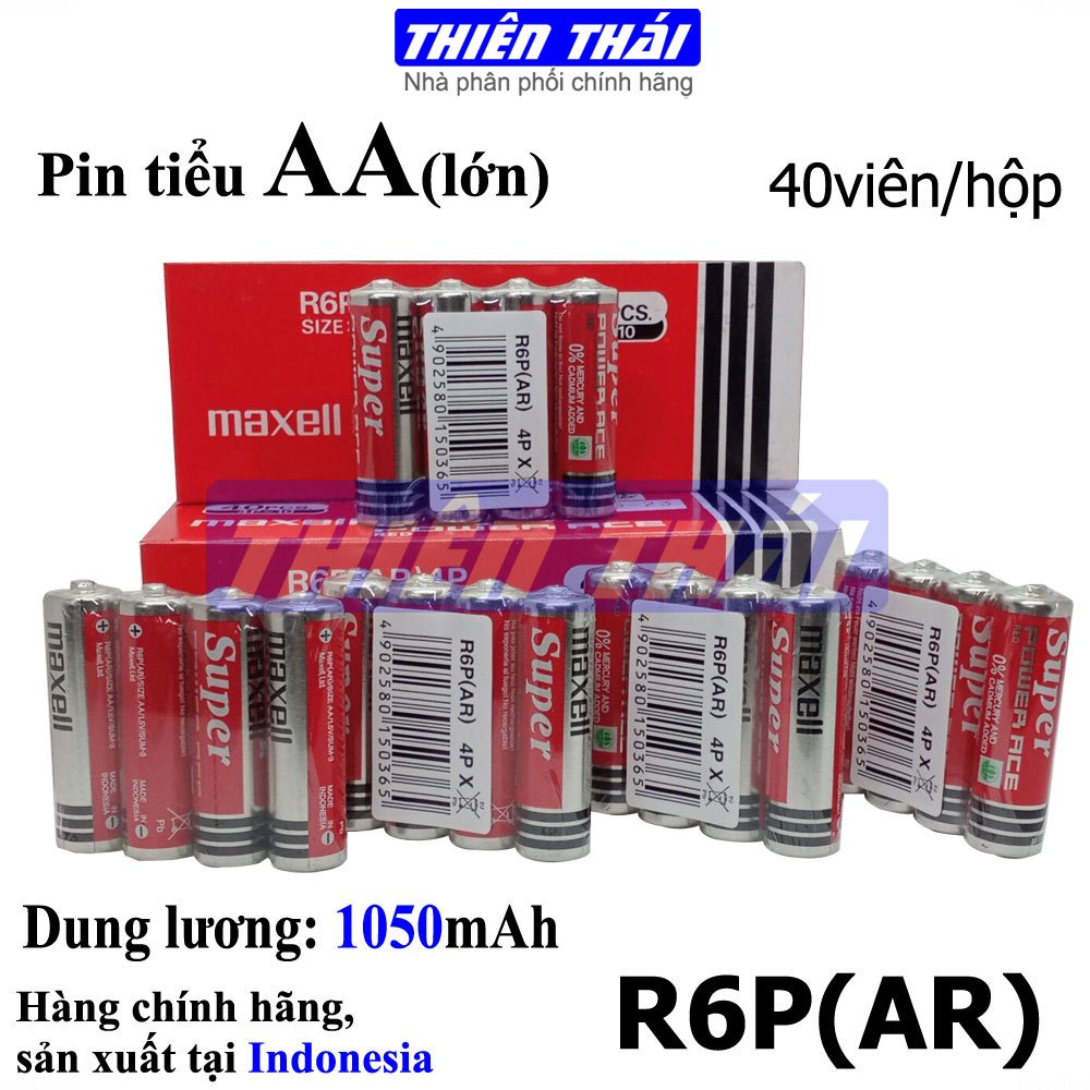 Hộp 40 viên pin AA maxell R6P,pin tiểu hàng chính hãng,Hộp 60 viên,pin AA SealPower,R6P pin tiểu hàng chính hãng