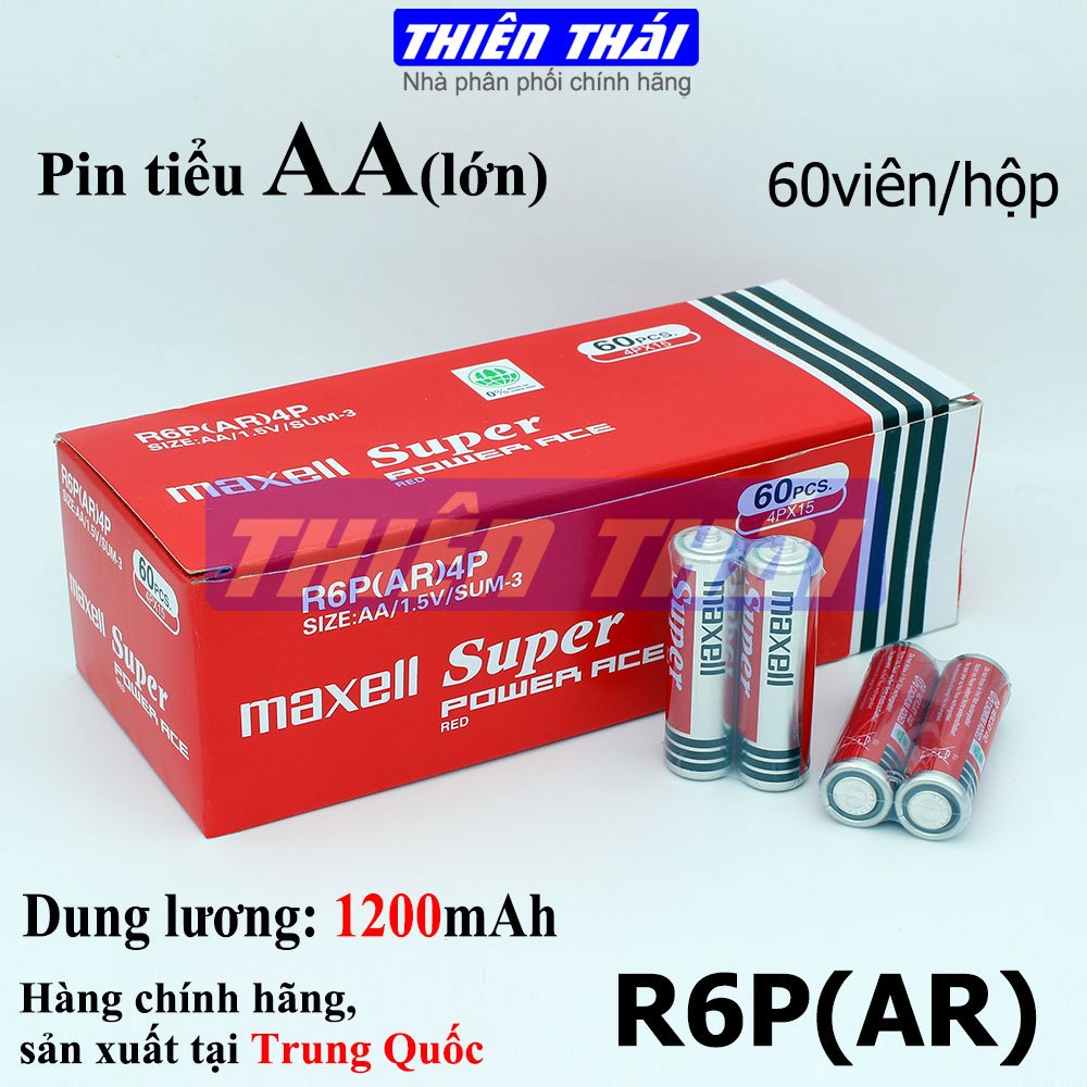 Hộp 40 viên pin AA maxell R6P,pin tiểu hàng chính hãng,Hộp 60 viên,pin AA SealPower,R6P pin tiểu hàng chính hãng