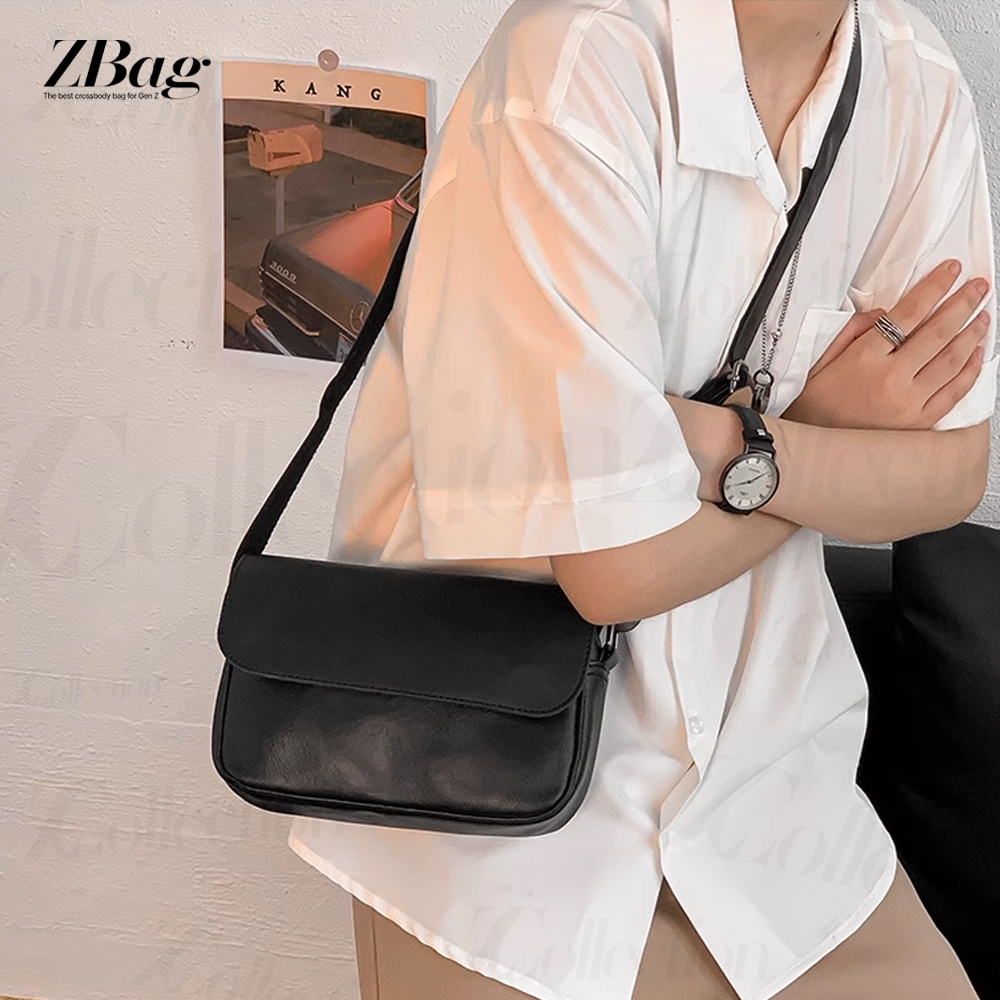 Túi xách da nam đeo chéo dáng basic , Túi đeo chéo nam da PU cao cấp màu đen nâu xám , Túi nam giá rẻ mã TD01