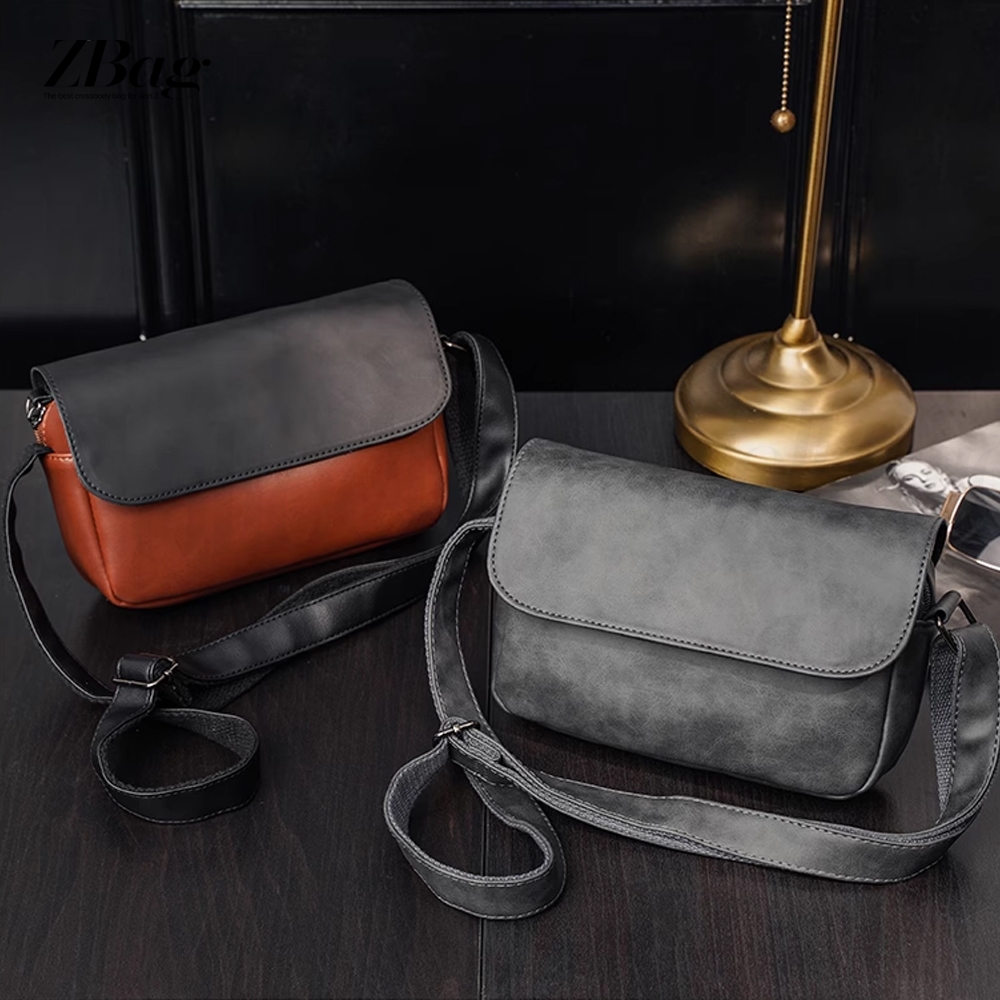 Túi xách da nam đeo chéo dáng basic , Túi đeo chéo nam da PU cao cấp màu đen nâu xám , Túi nam giá rẻ mã TD01