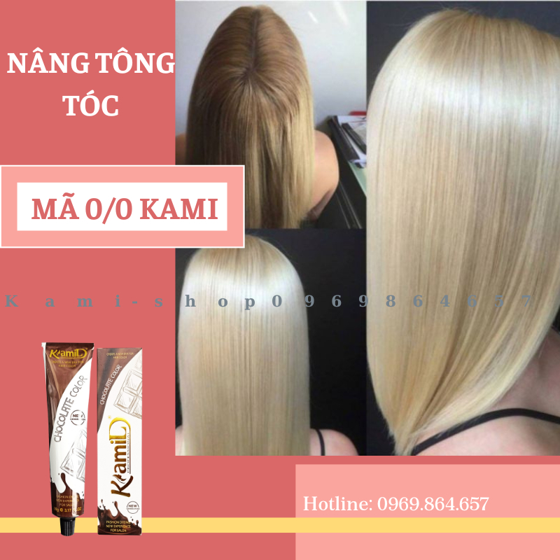 Thuốc nhuộm nâng tông nâng nền tóc 00 Kami (màu + oxy)