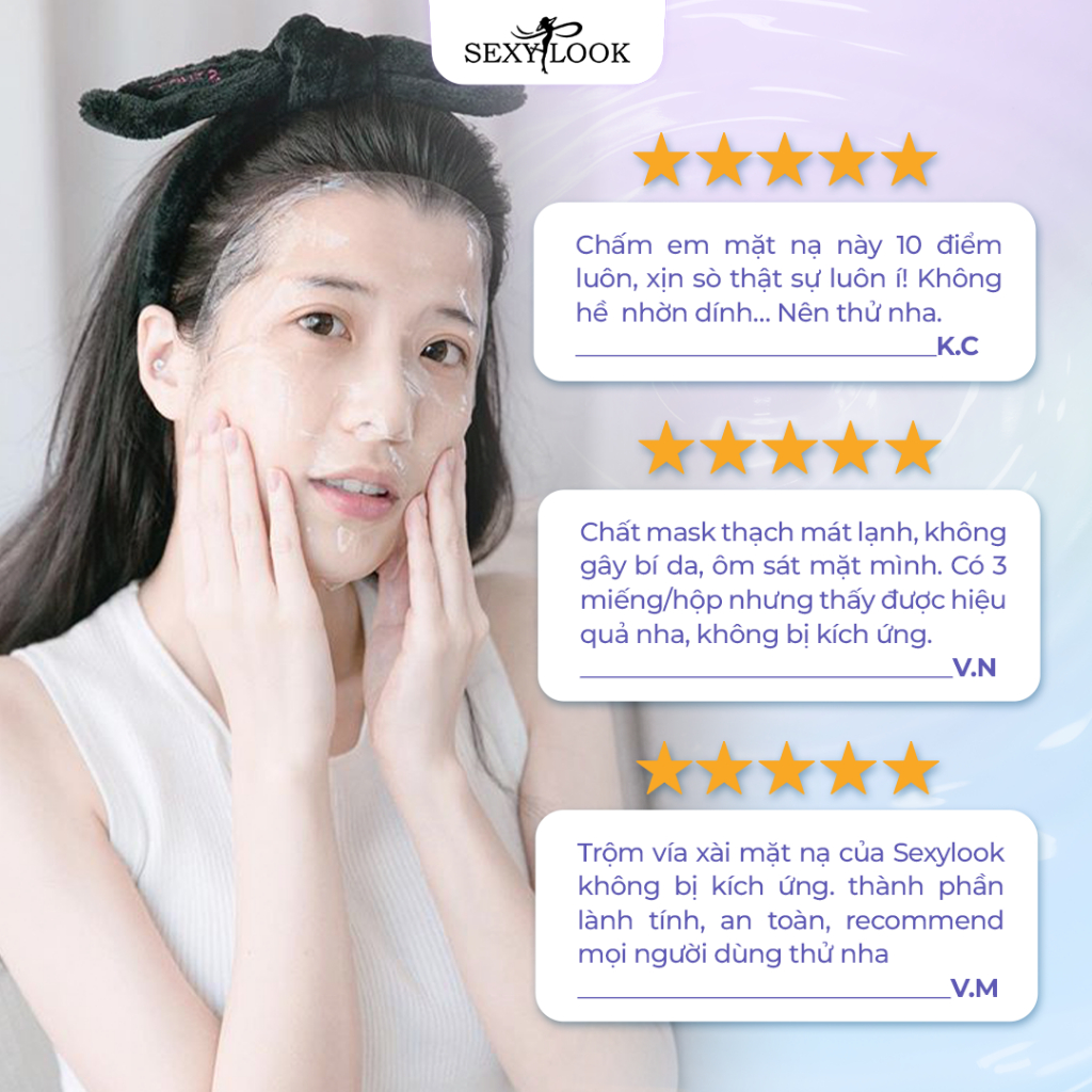 Mặt Nạ Thạch Jelly Đào SEXYLOOK Sáng Da Dưỡng Trắng