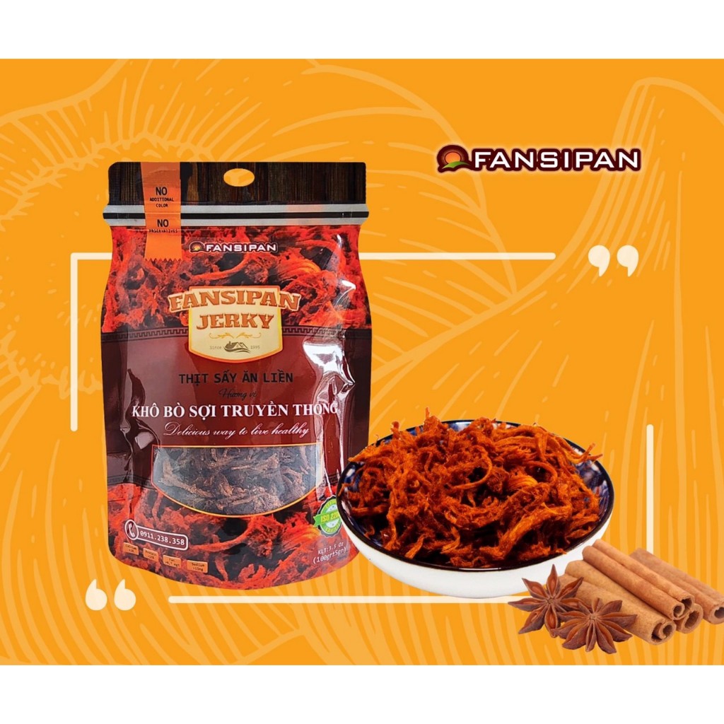 Khô Gà Lá Chanh Gói 100G Chính Hãng Fansipan Thơm Ngon Đảm Bảo Vệ Sinh, Ăn Vặt Siêu Ngon
