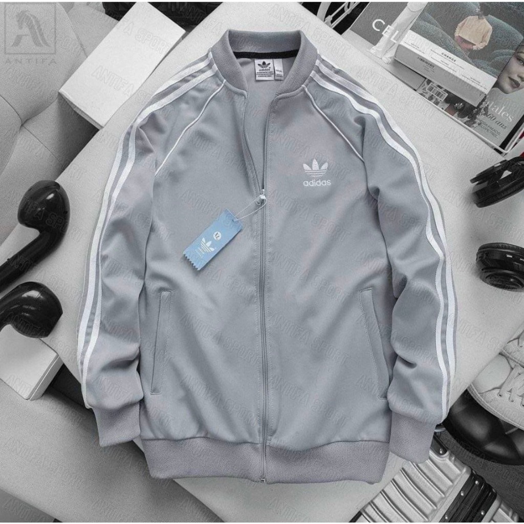 Áo Khoác Adidas - Áo Khoác 3 Sọc Logo Thêu Chất Umi Hàn Cao Cấp Phong Cách Boy Phố Hottrend 2023