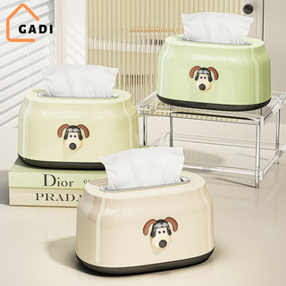 Hộp đựng khăn giấy để bàn TORO họa tiết hình dog dễ thương, chất liệu nhựa PP cao cấp bền đẹp