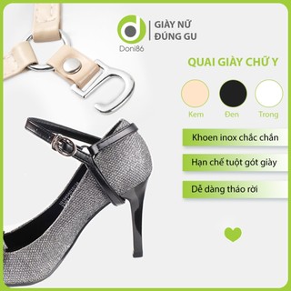 Quai giày cao gót chữ Y chống tuột gót giày có loại ẩn trong suốt hoặc đen, kem PK51