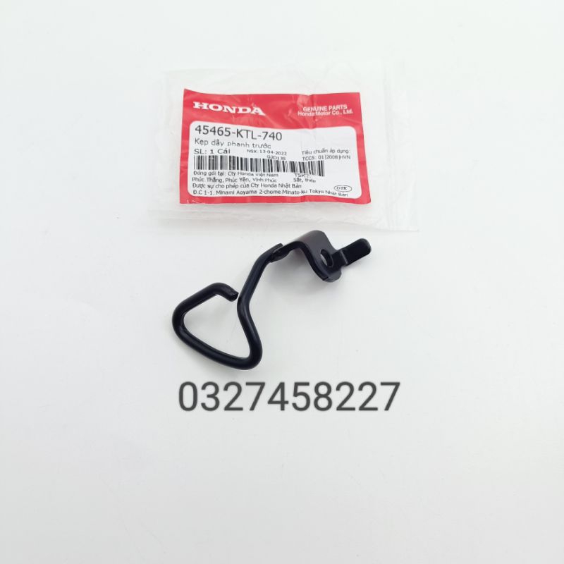 Pass kẹp dây dầu thắng, phanh trước WAVE RS, S100... zin Honda