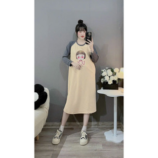 (Bigsize 45-75kg) vây bầu Bigsize dáng suông chất nỉ da cá mềm, mịn mát nhiều màu cực đẹp