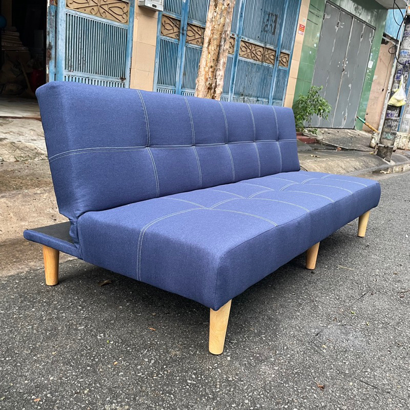 Giường Đa Năng Kiêm Ghế Sofa 1m8 Có 6 Chân Gỗ Tự Nhiên Cứng Cáp - Giường Ngủ Gấp Gọn Thành Ghế Sofa 