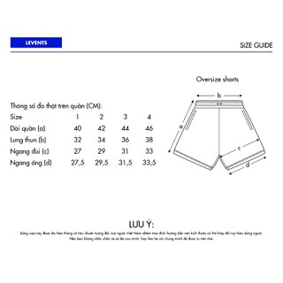 Quần đùi LEVENTS Essential Shortpants/ Black
