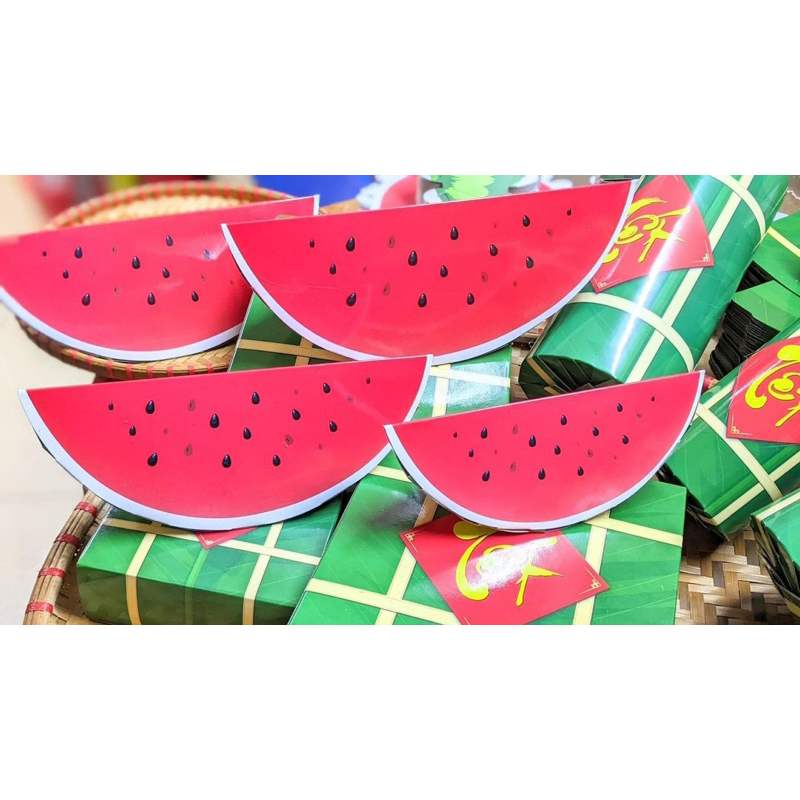 Mô hình bánh chưng bánh / bánh tét  / dưa hấu giả trang trí Tết