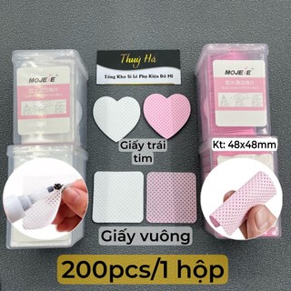 Giấy vệ sinh nắp keo_lau keo nối mi chuyên dụng (1 HỘP 200 miếng)_keo nối mi,dụng cụ nối mi_Thúy Hà