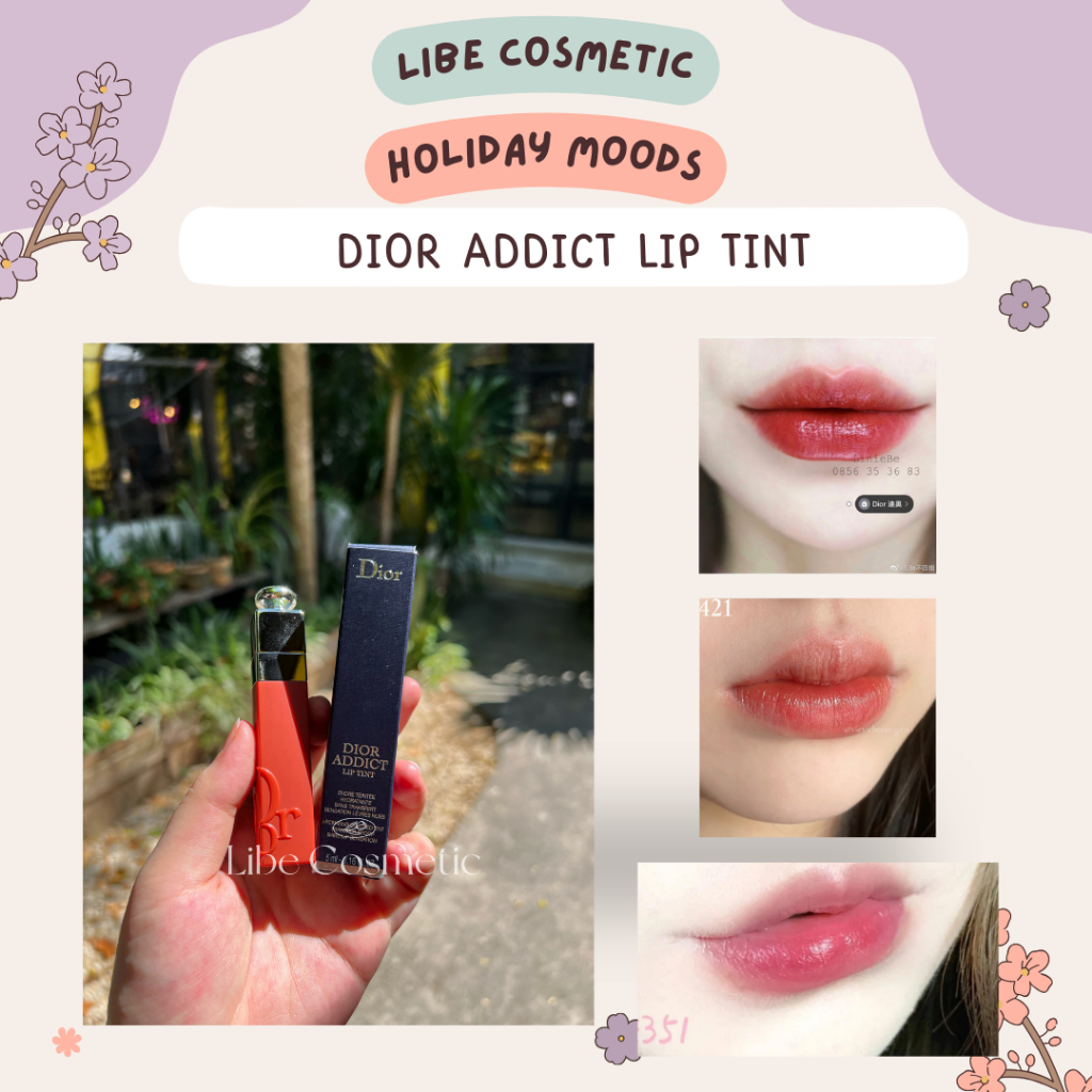 Son tint lì Di_or Liptatoo các màu 421 541 321 351 siêu siêu đẹp bao bì mới 2023