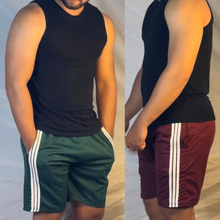 Combo 3 quần đùi thun nam 3 line