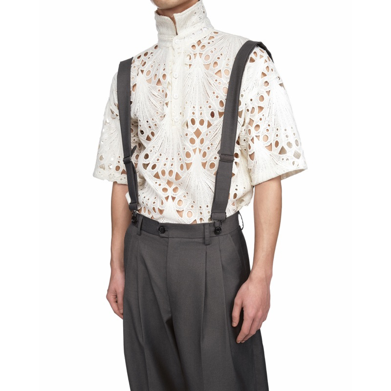 Áo khoác Blazer dáng menswear chất liệu tuytxi Noah và quần đi kèm 2 dây đeo vai