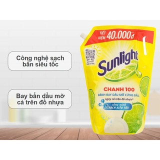 Nước rửa chén sunlight túi chanh 3.5kg