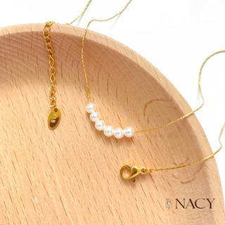 Dây chuyền titan nữ không gỉ chuỗi hạt Collier, vòng cổ nữ đẹp basic NACY