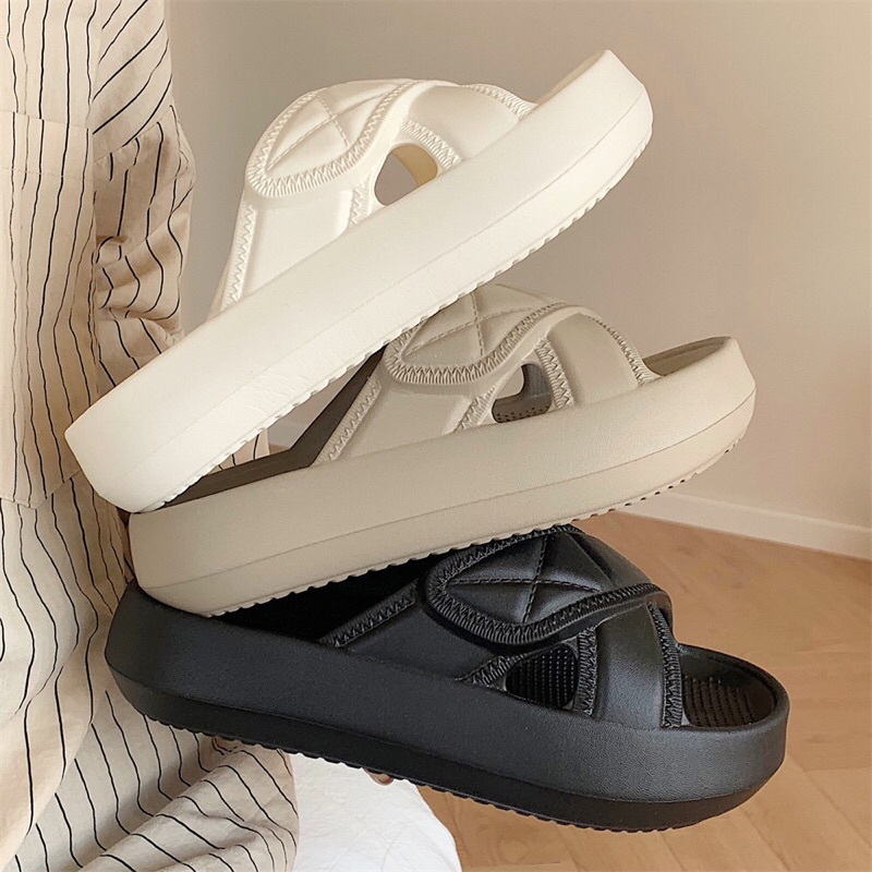 Dép 2 quai sandal cao su đúc nguyên khối