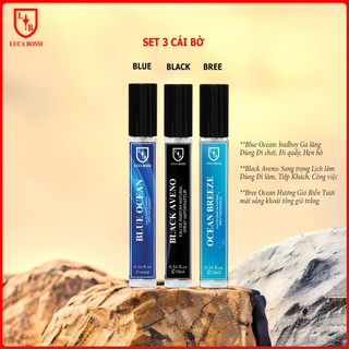 L11- 3 chai 3 mùi hương nước hoa nam chính hãng thơm lâu lucabossi