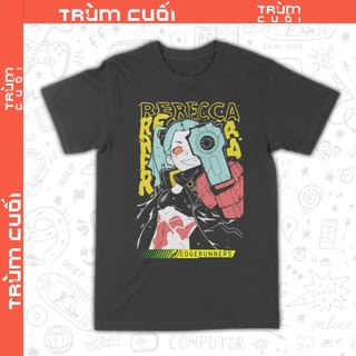  Áo thun Rebecca - Cyberpunk Edgerunner Trùm Cuối Game Anime Unisex Cotton 100% 2 màu nam nữ 0357 