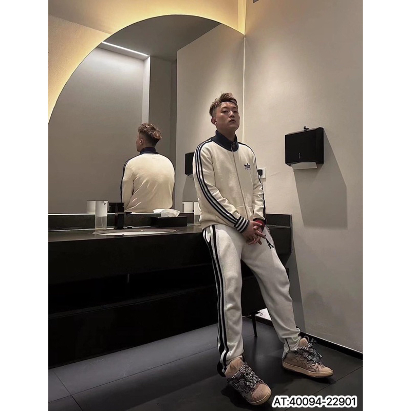 Áo Khoác Nỉ Thêu Logo Adidas x Gucci ,áo nỉ thể thao Thời Trang Nam Nữ