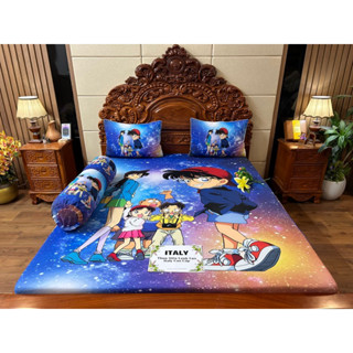 bộ chăn ga gối thun lạnh italy cao cấp conan