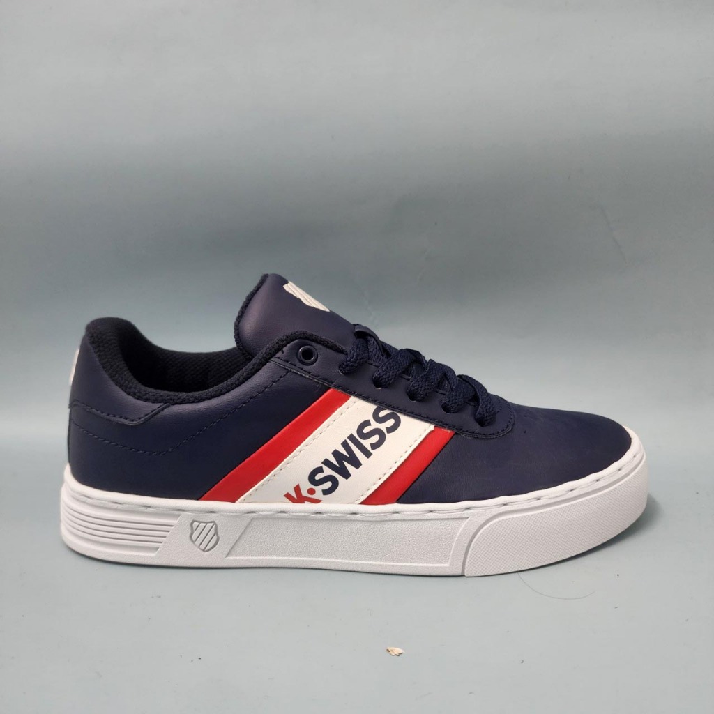 Giày KSWISS  đen đế trắng logo đỏ cho nam