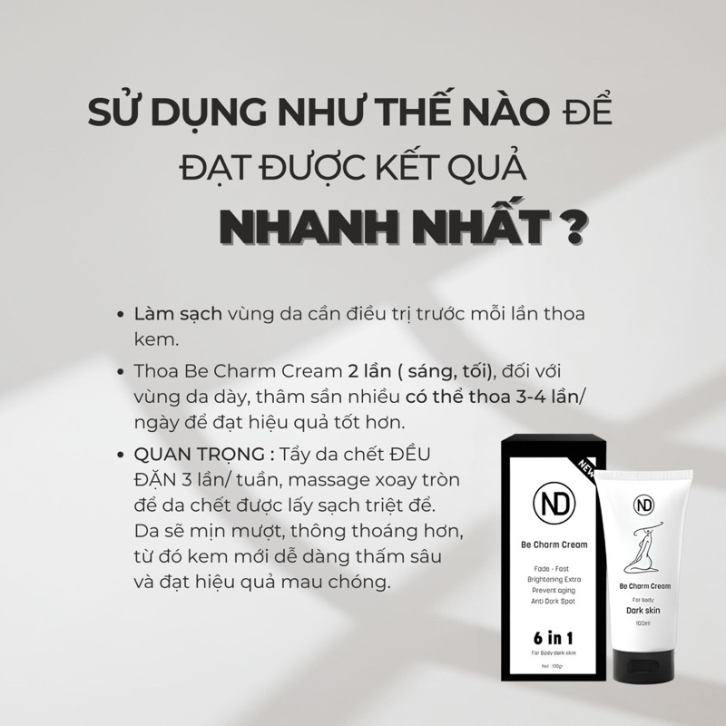 KEM XOÁ THÂM BECHARM ND