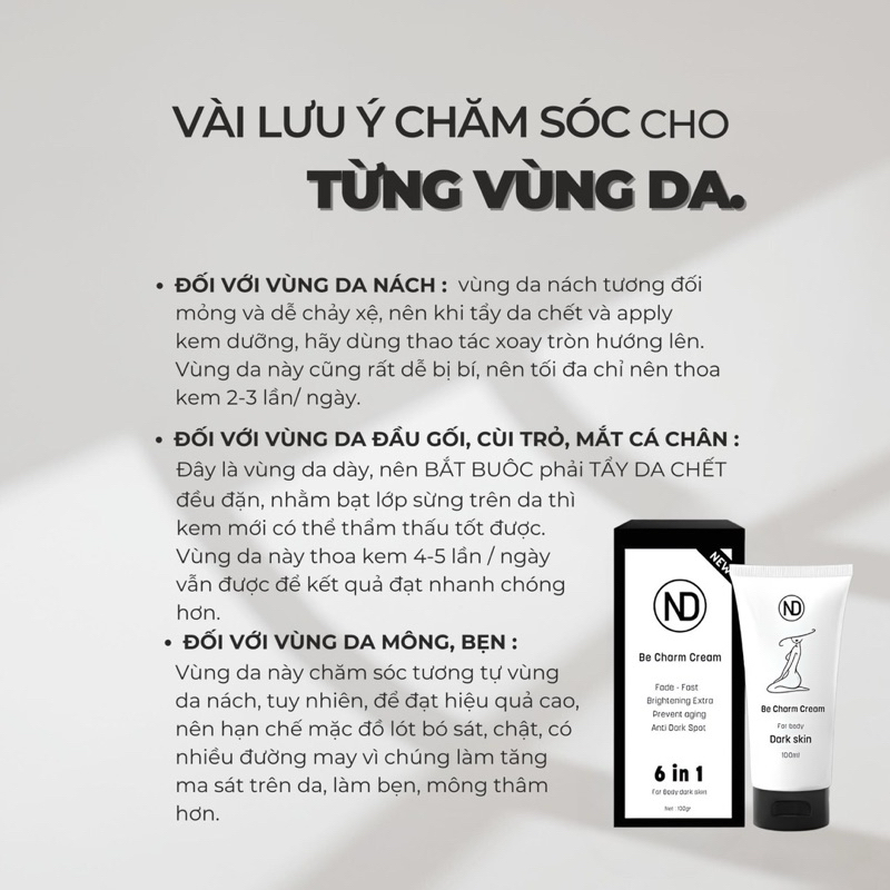 KEM XOÁ THÂM BECHARM ND