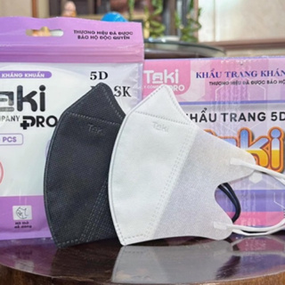 Khẩu trang 5d Màu đen TAKI  thùng 100