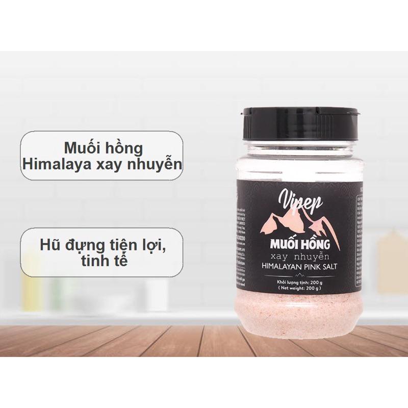 Muối hồng Himalaya dùng nấu ăn gia đình và chế biến ăn dặm cho bé