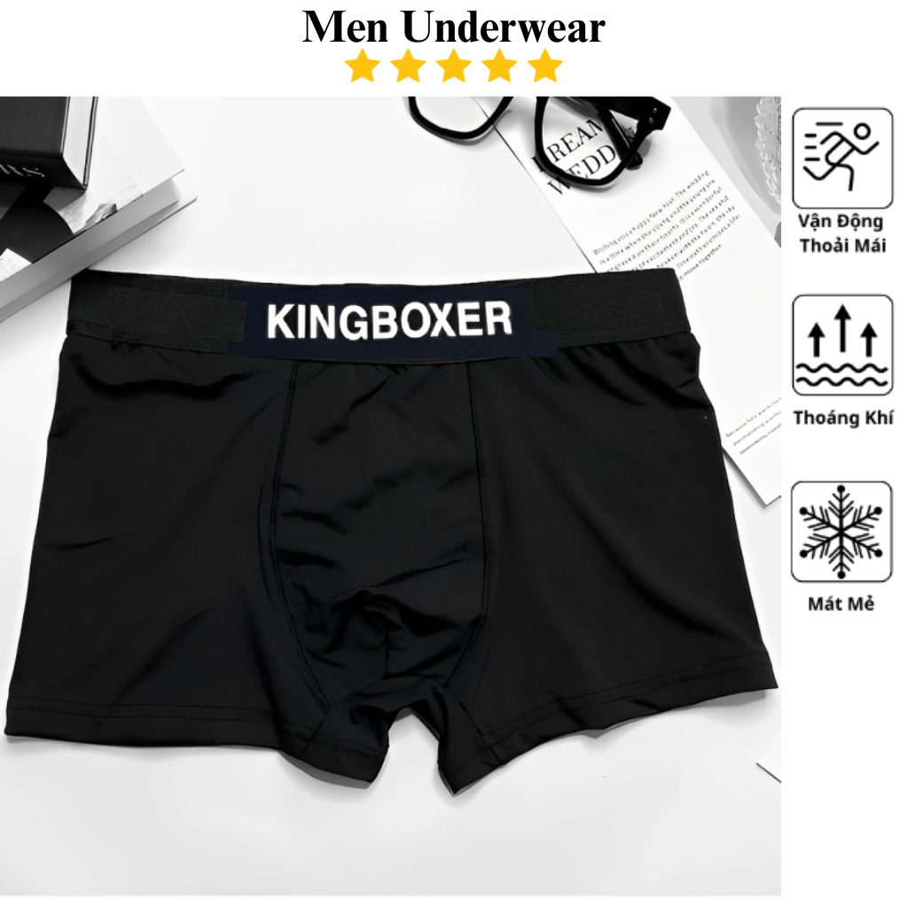 Quần lót nam boxer thun lạnh HQ07 co dãn 4 chiều QUỲNH DƯ