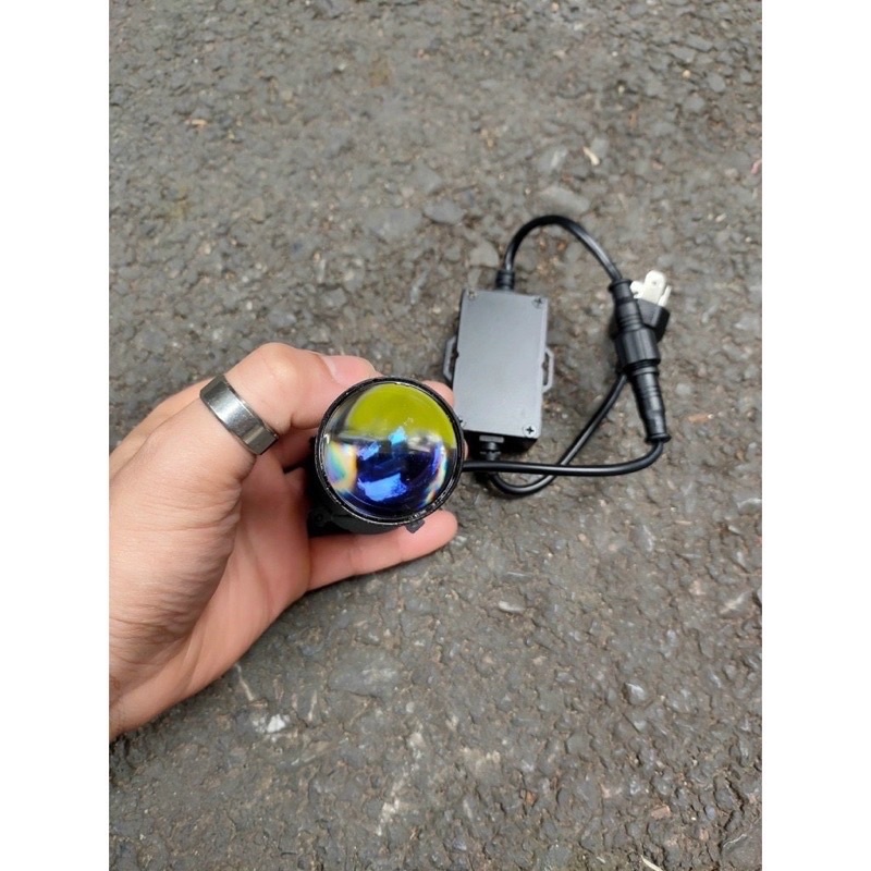 Đèn Pha Led Bi Cầu Mini H4 Mẫu T2 Pro Kính Tím Mẫu Mới Nhất (giá 1 bóng)