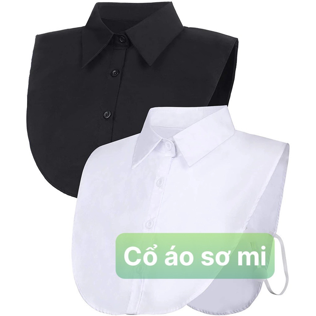 (Có hoả tốc) CỔ ÁO Giả SƠMI dùng phối đồ đi làm, đi học, đi chơi, vô cùng lịch sự DÀNH CHO NAM và NỮ