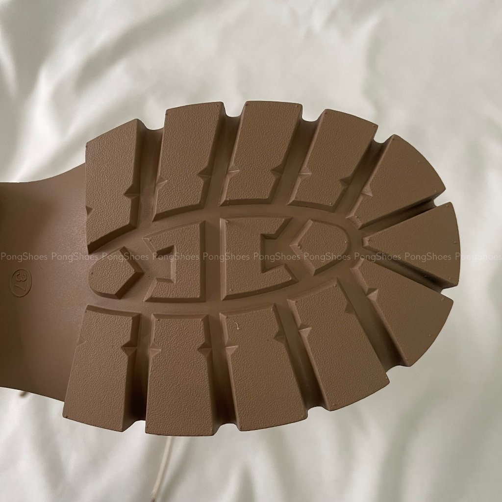 Giày Boot Pong Shoes Đế Cao Mũi Tròn- Full Box- Mã 1632