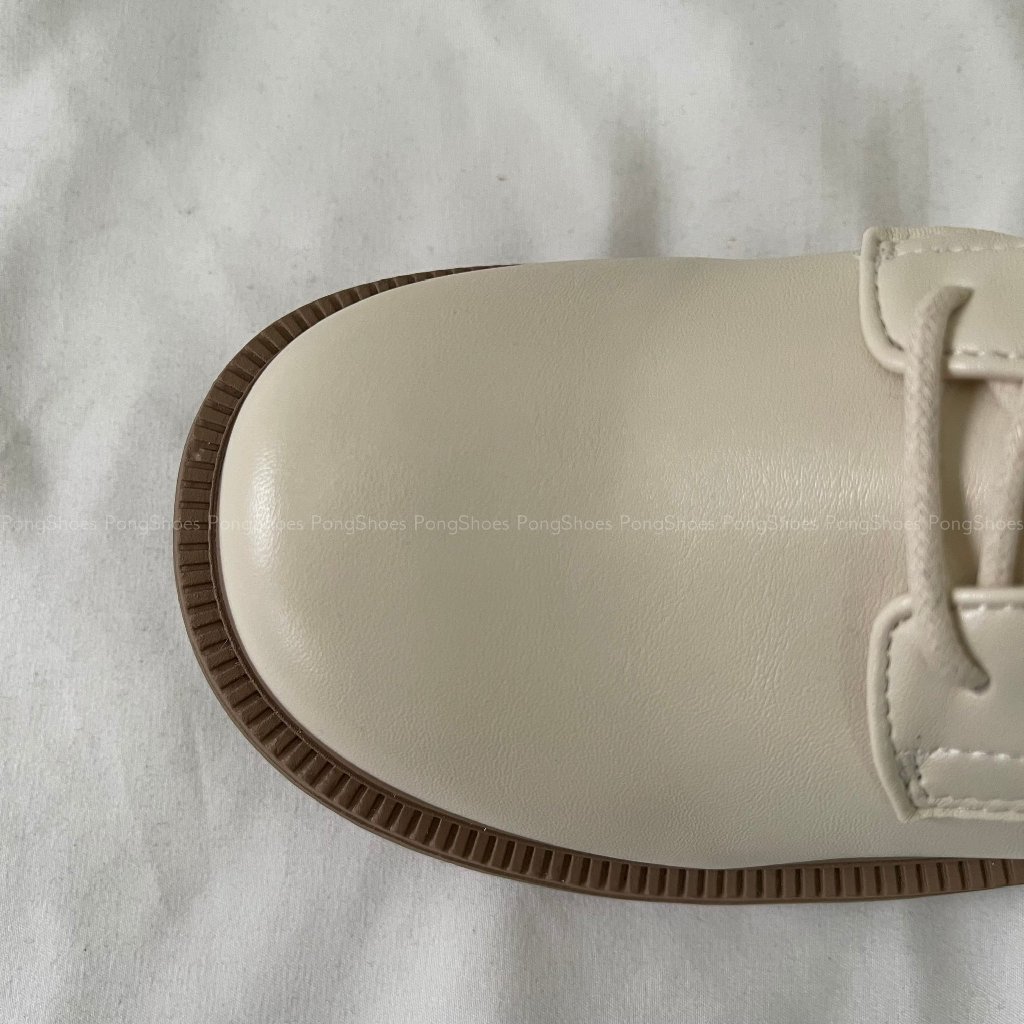 Giày Boot Pong Shoes Đế Cao Mũi Tròn- Full Box- Mã 1632