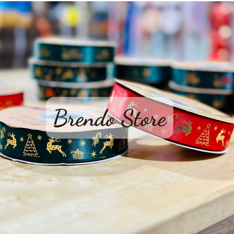 Ruy băng Noel, giáng sinh, Tết, chúc mừng năm mới, HPNY đẹp xuất chúng - Brendo Store