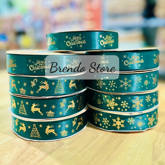 Ruy băng Noel, giáng sinh, Tết, chúc mừng năm mới, HPNY đẹp xuất chúng - Brendo Store