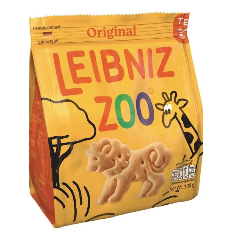 [ Date 6/2024] Bánh Quy Bơ Leibniz Zoo nhập khẩu Đức Hình Động Vật Vui Nhộn loại 100g FoodPlus