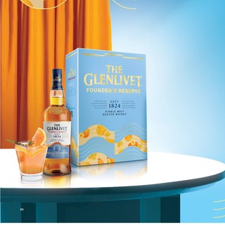 Rượu whisky the glenlivet founder's reserve nồng độ alc 40.0% 700ml hộp quà tặng kèm túi