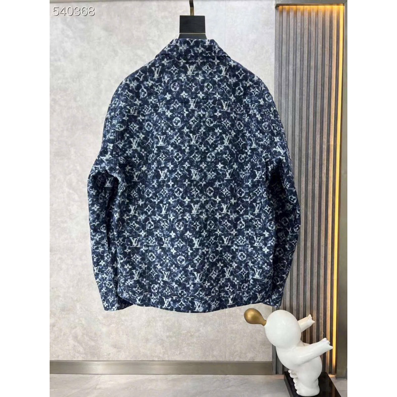 Áo bò nam Denim  jacket Luois vuitton newss màu xanh cực sang mẫu mới về đủ size tại An Store
