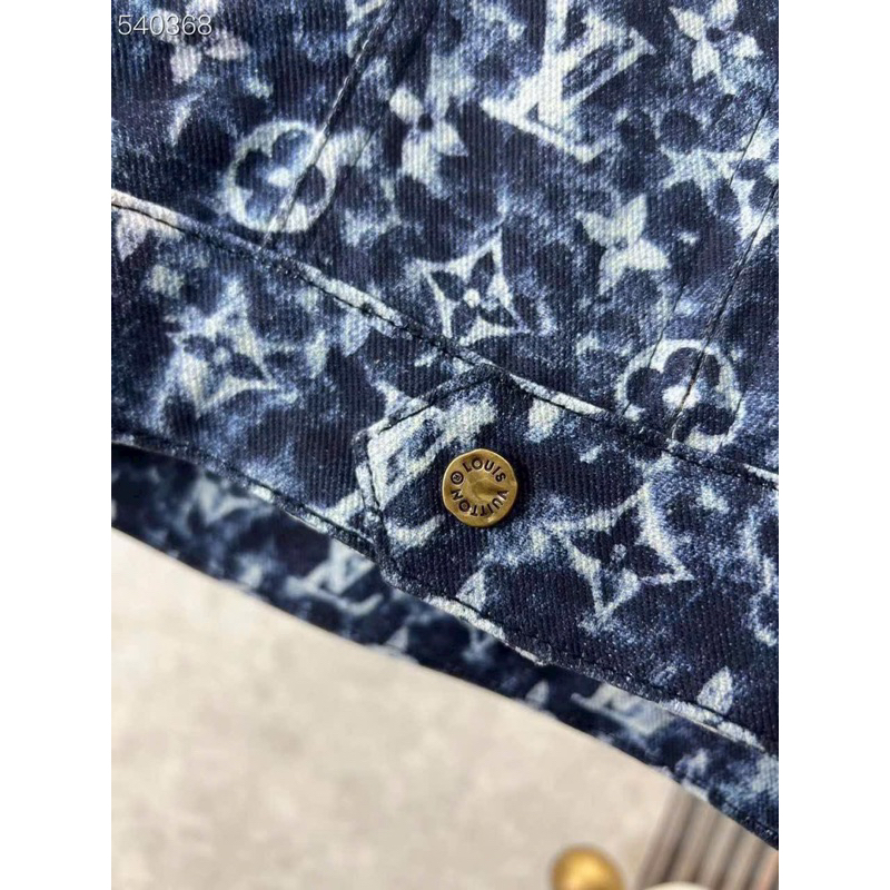 Áo bò nam Denim  jacket Luois vuitton newss màu xanh cực sang mẫu mới về đủ size tại An Store