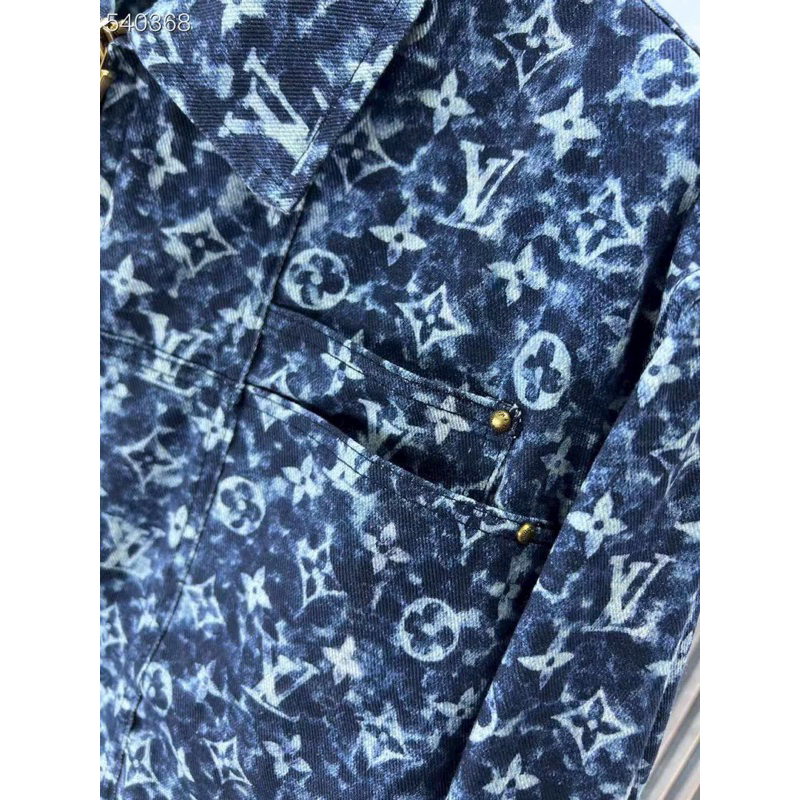 Áo bò nam Denim  jacket Luois vuitton newss màu xanh cực sang mẫu mới về đủ size tại An Store