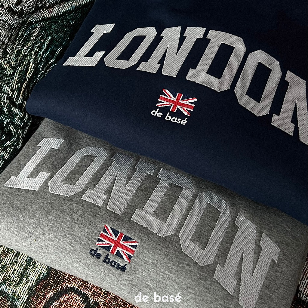 LONDON Sweater - Áo Nỉ Bông 360gsm - De Basé - Oversize